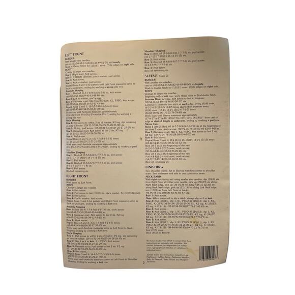 Leisure Arts Chanel Jackets to Knit Crochet Leaflet 523 Pattern Instruction Book - Picture 2 of 3